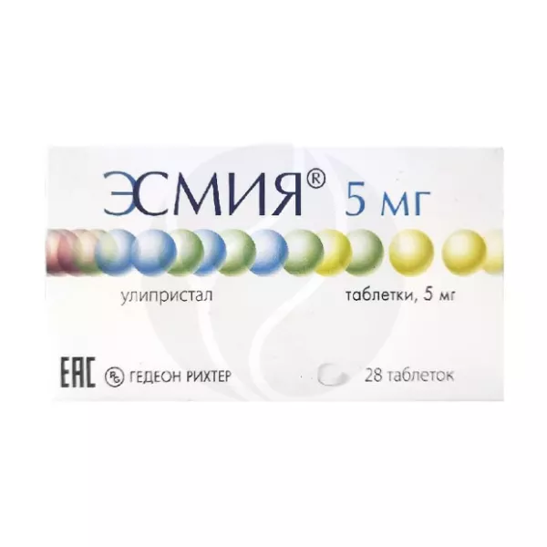 Эсмия таблетки 5мг, №28