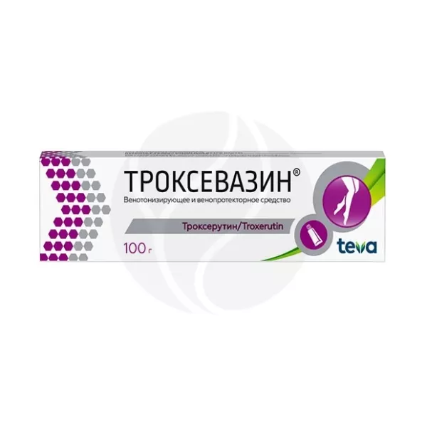 Изображение товара Троксевазин гель д/наружн. прим. 2%, 100г