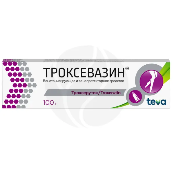 Изображение товара Троксевазин гель д/наружн. прим. 2%, 100г