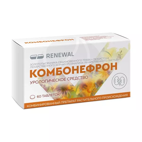 Изображение товара Комбонефрон таблетки покрыт. п/о, №60 Изображение товара Комбонефрон таблетки покрыт. п/о, №60