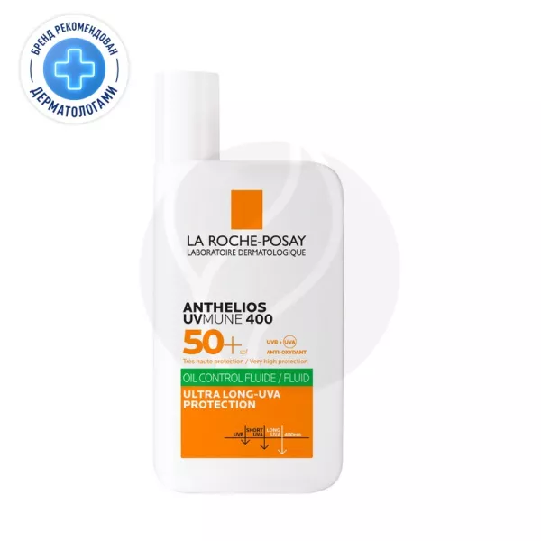 Изображение товара Наилучшее солнцезащитное средство для жирной кожи SPF 50+ La Roche-Posay UVMUNE 400 Изображение товара Наилучшее солнцезащитное средство для жирной кожи SPF 50+ La Roche-Posay UVMUNE 400