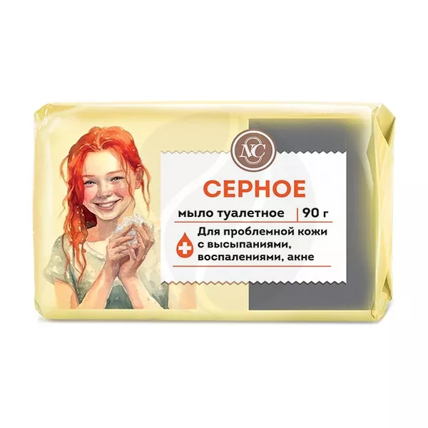 Изображение товара Невская косметика мыло серное для лица и тела 90г против акне и воспалений Изображение товара Невская косметика мыло серное для лица и тела 90г против акне и воспалений
