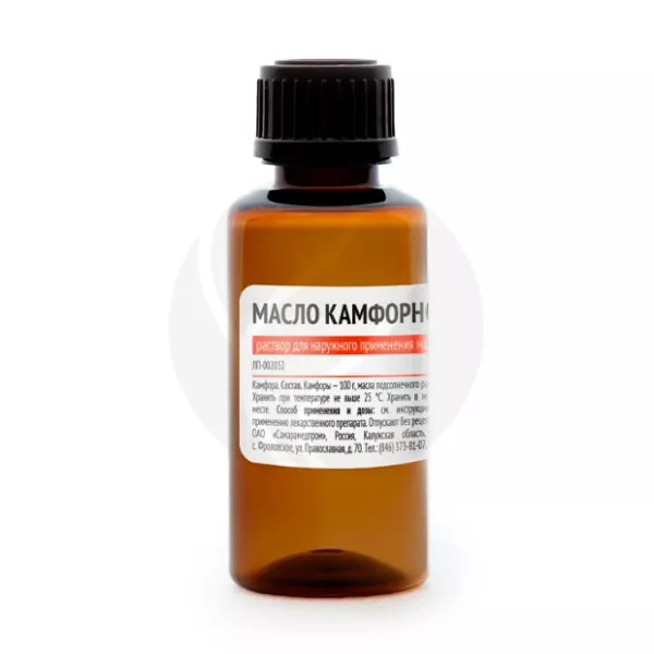 Изображение товара Камфорное масло раствор 10% для наружного применения 30 мл