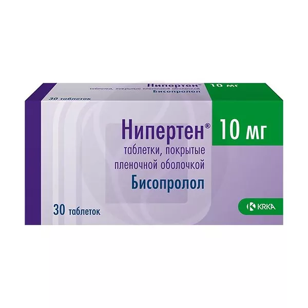 Изображение товара Нипертен таблетки покрытые пленочной оболочкой 10мг №30 Россия Изображение товара Нипертен таблетки покрытые пленочной оболочкой 10мг №30 Россия