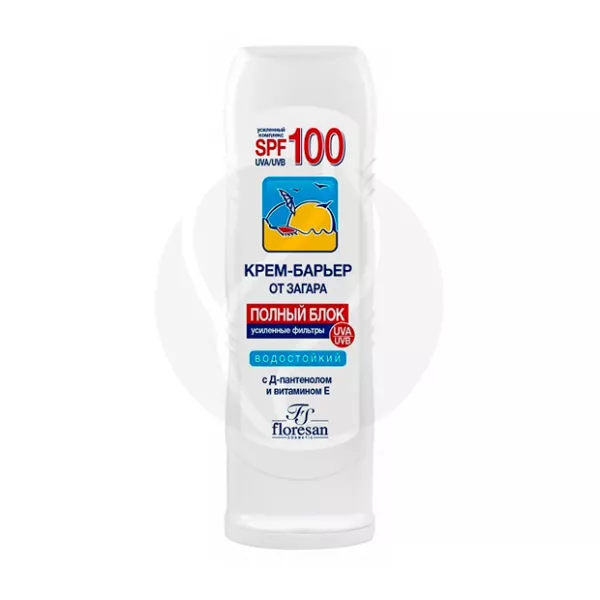 Изображение товара Крем-барьер от загара Floresan SPF100 125мл для защиты кожи Изображение товара Крем-барьер от загара Floresan SPF100 125мл для защиты кожи