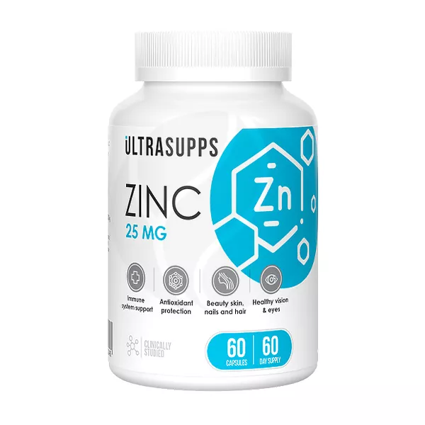Изображение товара Ultrasupps Цинк капсулы, №60 Изображение товара Ultrasupps Цинк капсулы, №60