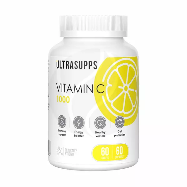 Изображение товара Ultrasupps Витамин С таблетки, №60 Изображение товара Ultrasupps Витамин С таблетки, №60