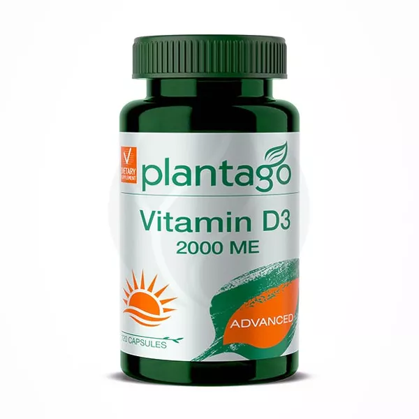 Изображение товара Plantago Витамин Д3 капсулы 2000МЕ, №120 Изображение товара Plantago Витамин Д3 капсулы 2000МЕ, №120
