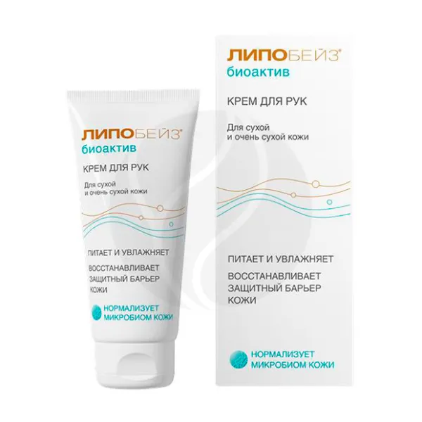 Изображение товара Липобейз Биоактив крем для сухой и очень сухой кожи рук 75мл уход и увлажнение