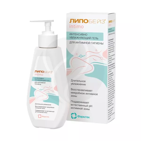Изображение товара Интенсивно увлажняющий гель для интимной гигиены Липобейз Intimo 200 мл