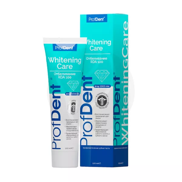 Изображение товара ProfDent Whitening зубная паста отбеливающая 100мл для восстановления цвета эмали