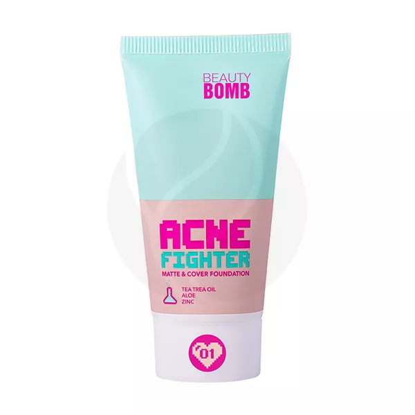 Изображение товара Beauty Bomb Acne Fighter крем тональный матирующий, тон 01, 25мл Изображение товара Beauty Bomb Acne Fighter крем тональный матирующий, тон 01, 25мл