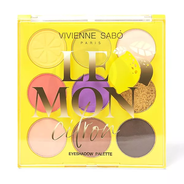 Изображение товара Vivienne Sabo Lemon Citron палетка теней 9 оттенков матовые и мерцающие Изображение товара Vivienne Sabo Lemon Citron палетка теней 9 оттенков матовые и мерцающие
