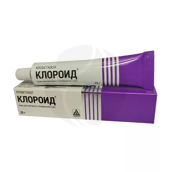 Изображение товара Клороид мазь д/наружн. прим. 0.05%, 25г Изображение товара Клороид мазь д/наружн. прим. 0.05%, 25г