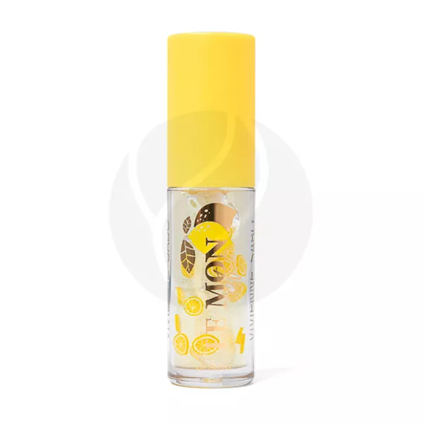 Vivienne Sabo Lemon citron блеск для губ тон 01 лаймовый с дуохромно-голубо-розовыми частицами, 3,5мл