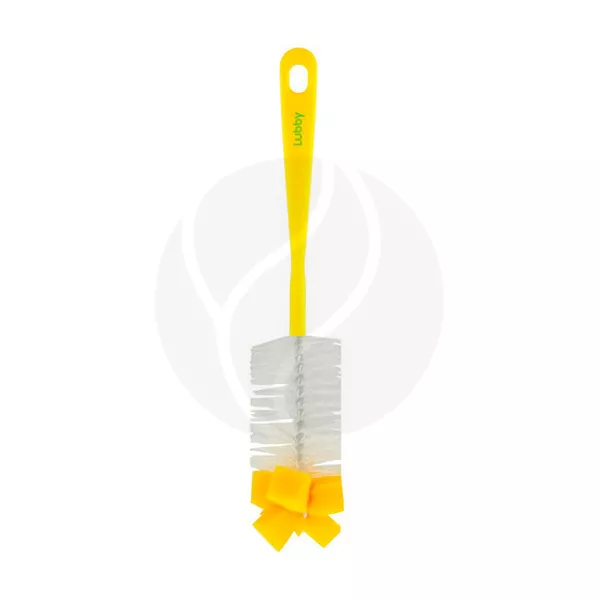 Изображение товара Ершик для бутылочек Lubby с губкой, длинная ручка, хранение на крючке