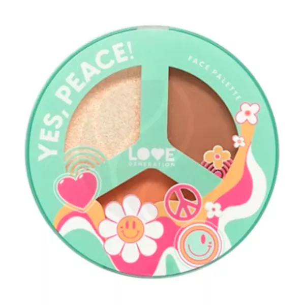 Изображение товара Love Generation Палетка для лица Yes, Peace румяна тон 03, 9,6г