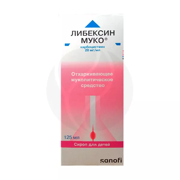 Изображение товара Либексин муко сироп д/детей 20мг/мл, 125мл Изображение товара Либексин муко сироп д/детей 20мг/мл, 125мл