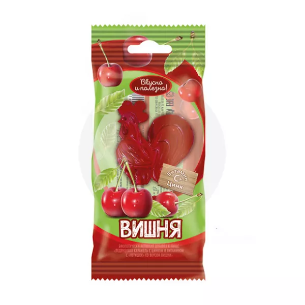 Изображение товара Леденец петушок вишня, 17г