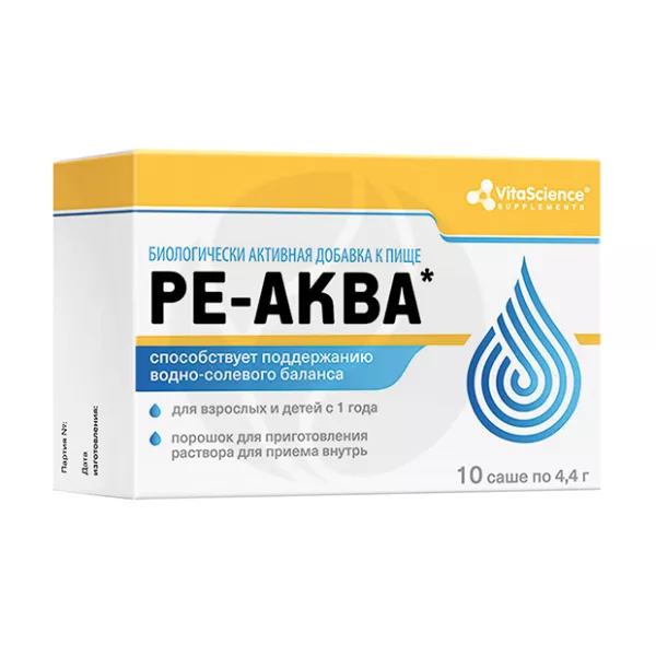 Изображение товара Vitascience Ре-Аква порошок для восстановления водно-солевого баланса №10