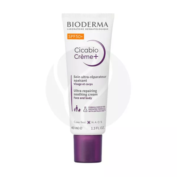 Bioderma Cicabio крем восстанавливающий и успокаивающий SPF50+, 40мл