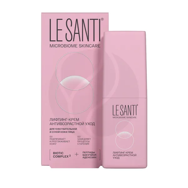 Изображение товара Антивозрастной лифтинг-крем для лица, шеи и декольте LE SANTI 40 мл