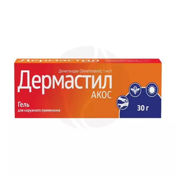 Изображение товара Дермастил Акос гель для наружного применения 30 г — противовоспалительное средство