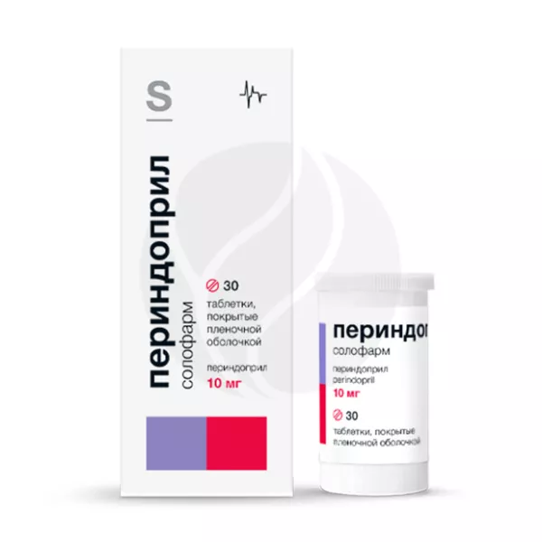 Изображение товара Периндоприл Солофарм таблетки покрыт. п/о 10мг, №30
