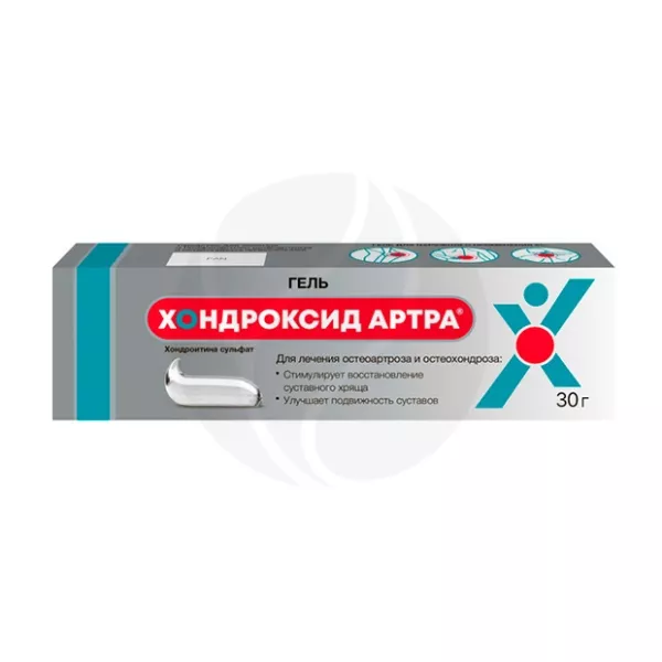 Изображение товара Хондроксид Артра гель д/наружн. прим. 5%, 30г Изображение товара Хондроксид Артра гель д/наружн. прим. 5%, 30г