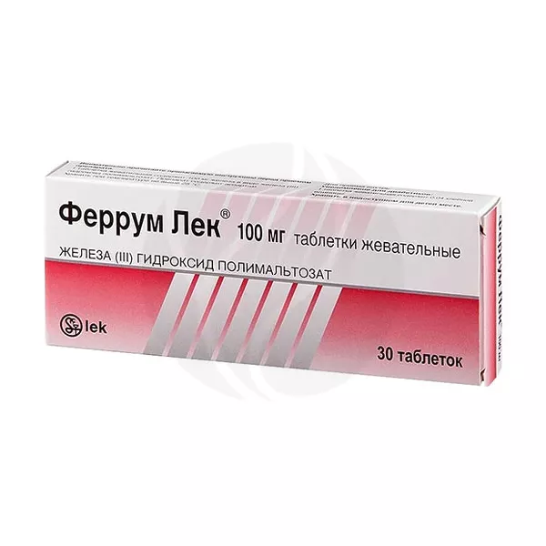 Изображение товара Феррум Лек таблетки жевательные 100мг, №30 Новартис