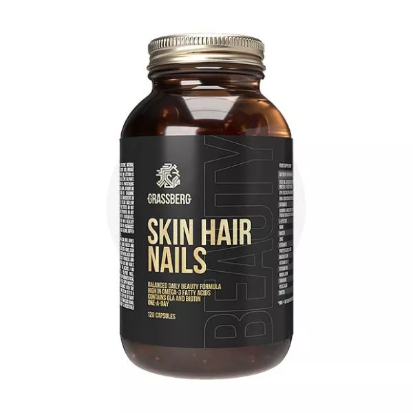 Изображение товара Капсулы Grassberg для здоровья кожи, волос и ногтей, 120шт