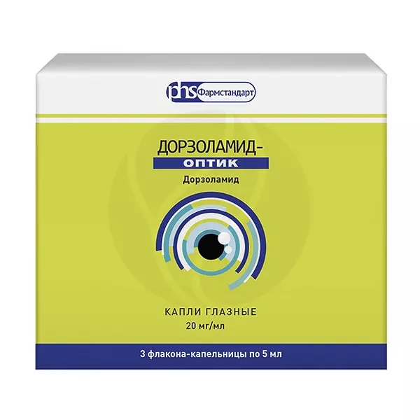 Изображение товара Дорзоламид оптик капли глазные 20мг/мл 5мл №3 Изображение товара Дорзоламид оптик капли глазные 20мг/мл 5мл №3