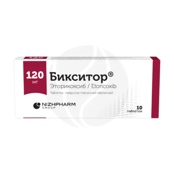 Изображение товара Бикситор таблетки покрыт. п/о 120мг, №10 Изображение товара Бикситор таблетки покрыт. п/о 120мг, №10