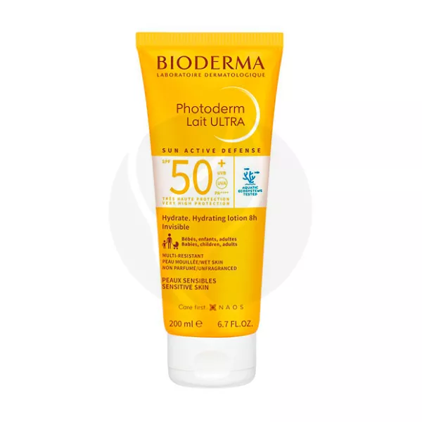 Bioderma Photoderm Lait ultra молочко солнцезащитное SPF50+, 200мл