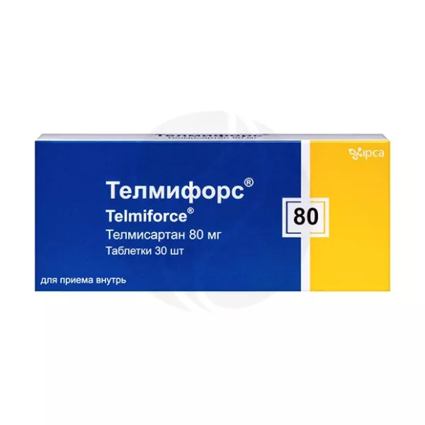 Изображение товара Телмифорс таблетки 80 мг для снижения артериального давления 30 шт Индия