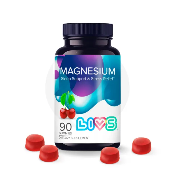 Изображение товара Магний цитрат пастилки жевательные вишня 50мг №90 Livs для поддержки организма