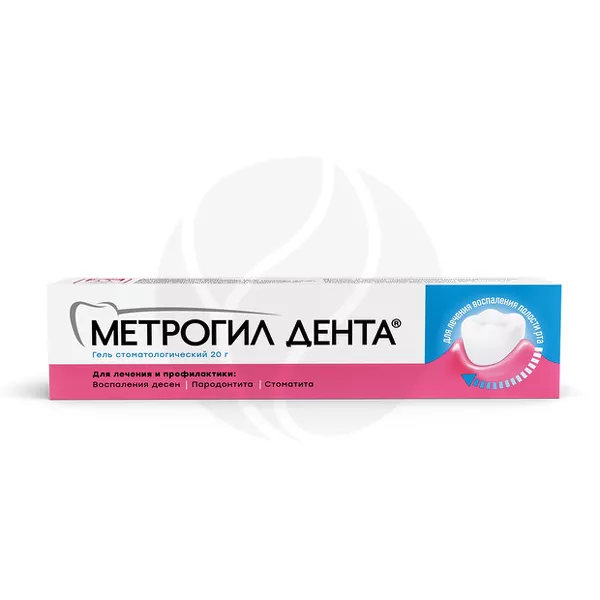 Изображение товара Метрогил Дента гель стоматологический для десен, 20г Изображение товара Метрогил Дента гель стоматологический для десен, 20г
