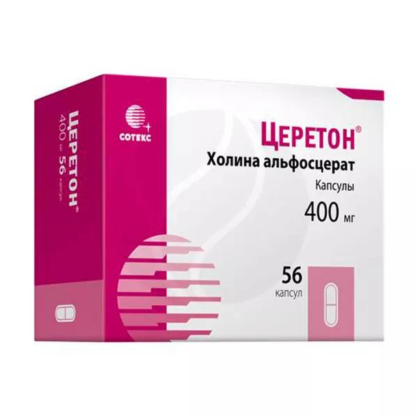 Изображение товара Церетон капсулы 400 мг для улучшения функций мозга и восстановления кровообращения Изображение товара Церетон капсулы 400 мг для улучшения функций мозга и восстановления кровообращения