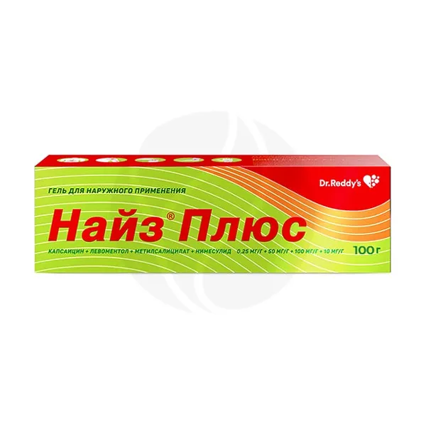 Изображение товара Найз Плюс гель д/наружн. прим., 100г Изображение товара Найз Плюс гель д/наружн. прим., 100г