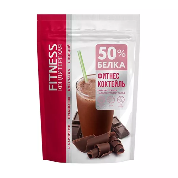 Fitness Кондитерская Фитнес коктейль с L-карнитином шоколад, 140г