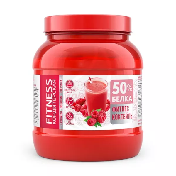 Fitness Кондитерская Фитнес коктейль с L-карнитином малина, 400г
