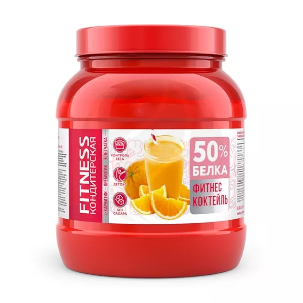 Fitness Кондитерская Фитнес коктейль с L-карнитином апельсин, 400г