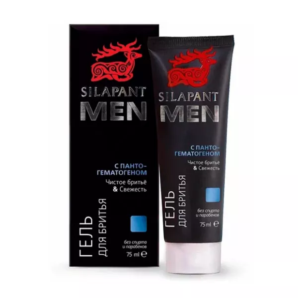Изображение товара Silapant Men гель для бритья 75 мл гладкое скольжение и защита кожи