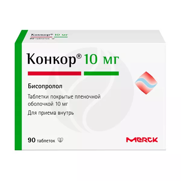 Изображение товара Конкор таблетки 10 мг покрытые пленочной оболочкой, 90 шт Изображение товара Конкор таблетки 10 мг покрытые пленочной оболочкой, 90 шт