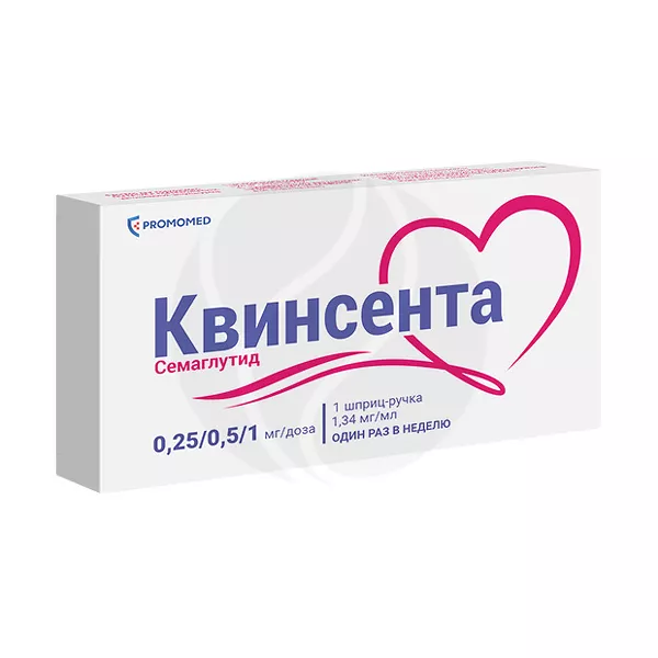 Изображение товара Квинсента раствор д/п/к введ. 0,25/0,5/1 мг/доза, 3мл №1 шпр.-ручка+№9 игл однораз. Изображение товара Квинсента раствор д/п/к введ. 0,25/0,5/1 мг/доза, 3мл №1 шпр.-ручка+№9 игл однораз.