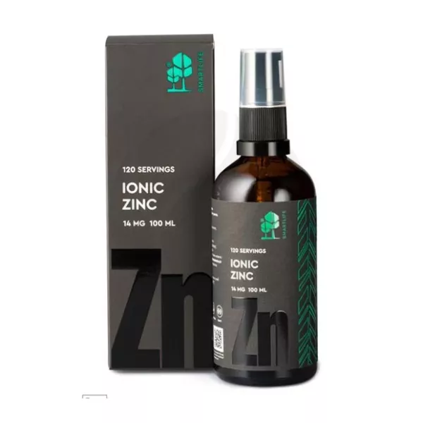 Изображение товара Smartlife Цинк Ионик 14 мг раствор 100 мл - биодобавка