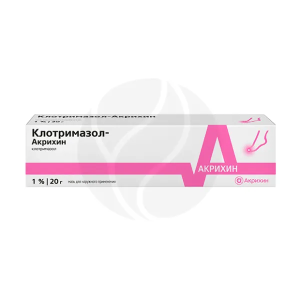 Изображение товара Мазь Клотримазол-Акрихин 1% - наружное противогрибковое средство Изображение товара Мазь Клотримазол-Акрихин 1% - наружное противогрибковое средство