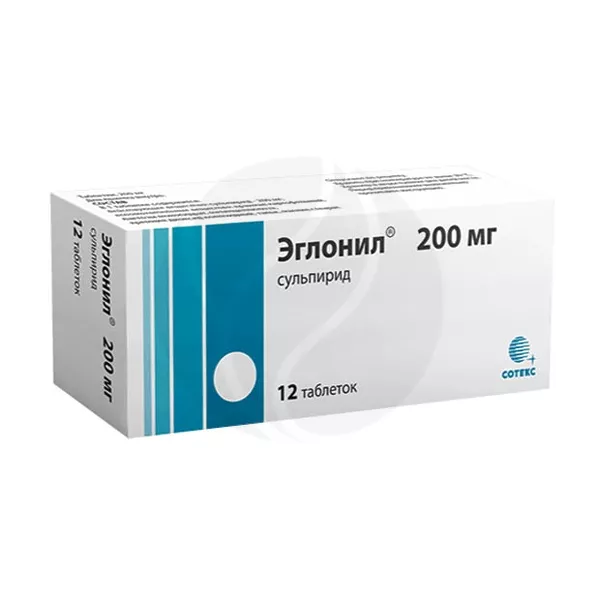 Изображение товара Таблетки Delpharm Эглонил 200мг - сульпирид, нейролептик с активирующим эффектом Изображение товара Таблетки Delpharm Эглонил 200мг - сульпирид, нейролептик с активирующим эффектом
