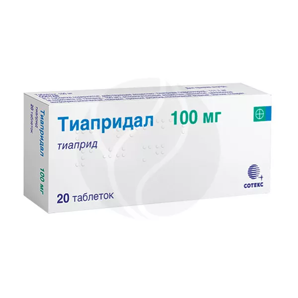 Изображение товара Тиапридал таблетки 100мг для лечения психических расстройств, 20 шт. Изображение товара Тиапридал таблетки 100мг для лечения психических расстройств, 20 шт.