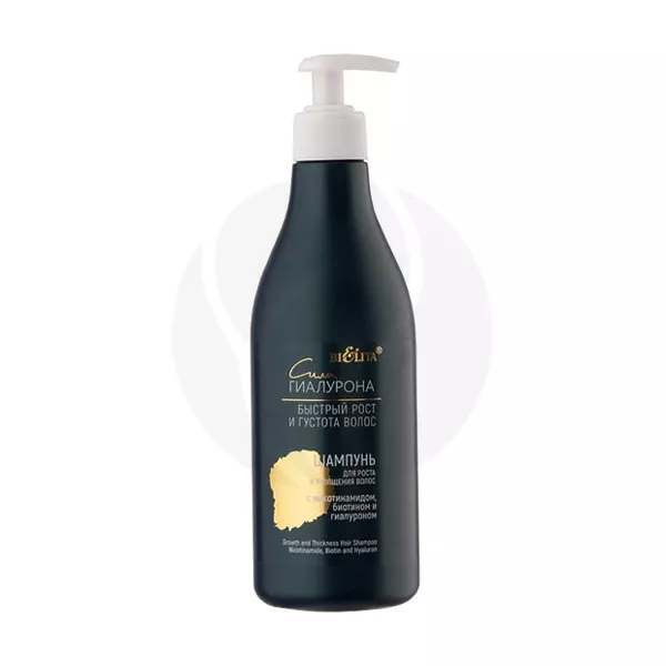 Изображение товара Белита Сила гиалурона шампунь для роста и утолщения волос 500мл Изображение товара Белита Сила гиалурона шампунь для роста и утолщения волос 500мл